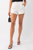 Vanilla Bean Ruffle Shorts, White