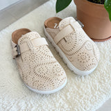 Lulu Slip On Mule-Cream
