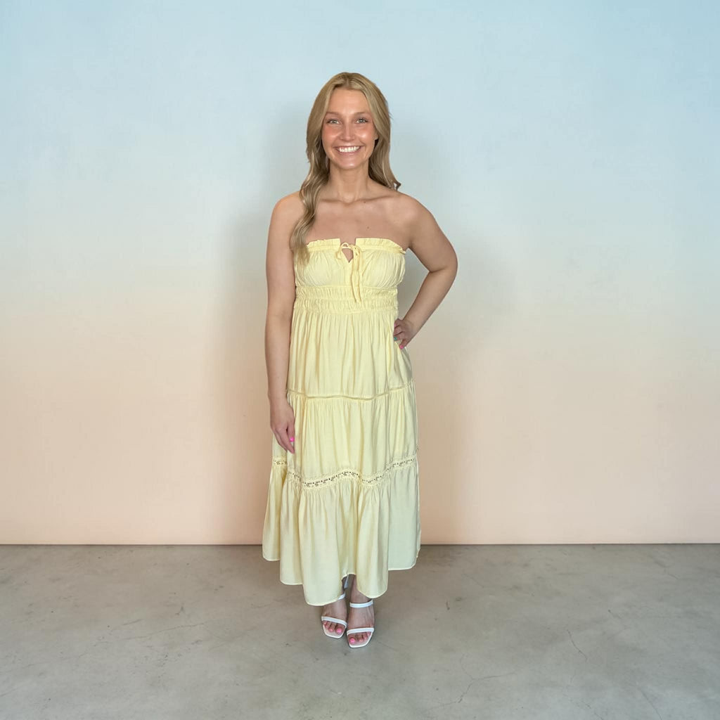 Timeless Beauty Midi- Butter Yellow