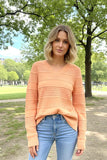 Peach Whisper Sweater