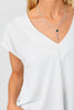 Cupro Modal V-Neck Top