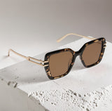Dasha Espresso Tortoise Gold Brown Polar #68