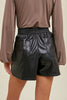 Faux Leather Shorts