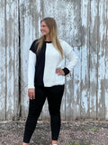 Black & White Colorblock Sweater