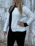 Black & White Colorblock Sweater