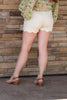 Sandy Desert Scallop Shorts, Natural