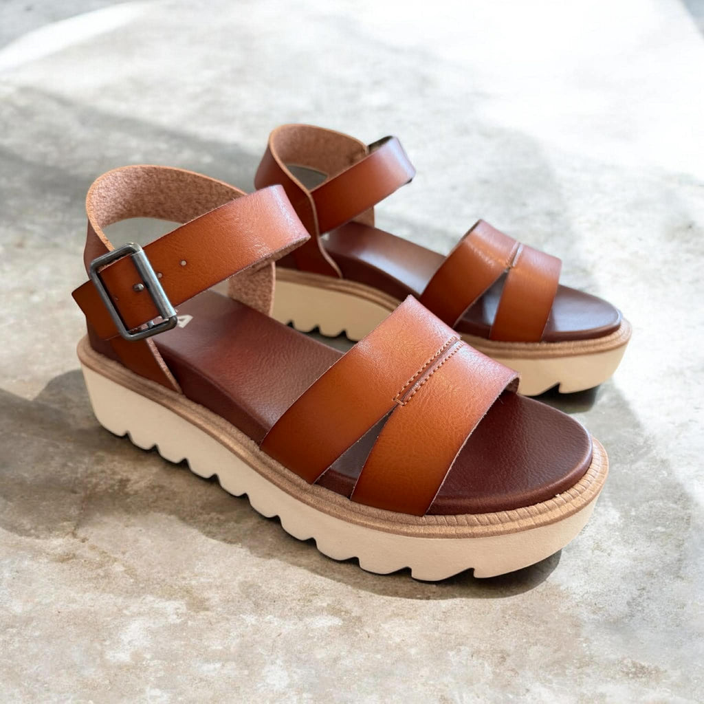 Jovie Cognac Sandal