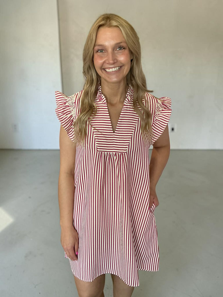 Kiss Me Later Dress-Red