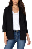 Boyfriend Blazer w/ Princess Darts, Black