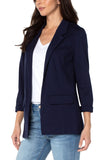 Boyfriend Blazer w/ Princess Darts, Cadet Blue