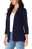 Boyfriend Blazer w/ Princess Darts, Cadet Blue