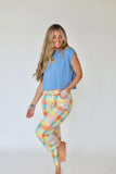 Madras Plaid Barrel Pants