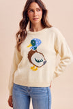 Mallard Duck Intarsia Knit Sweater