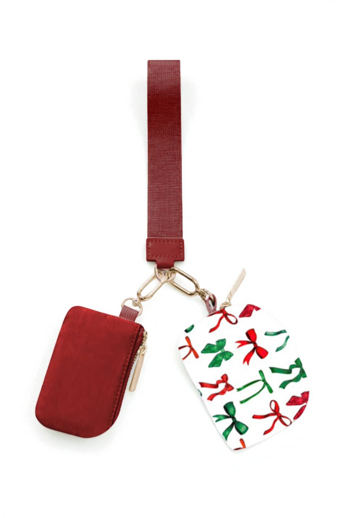 Holiday Bow Wristlet Duo