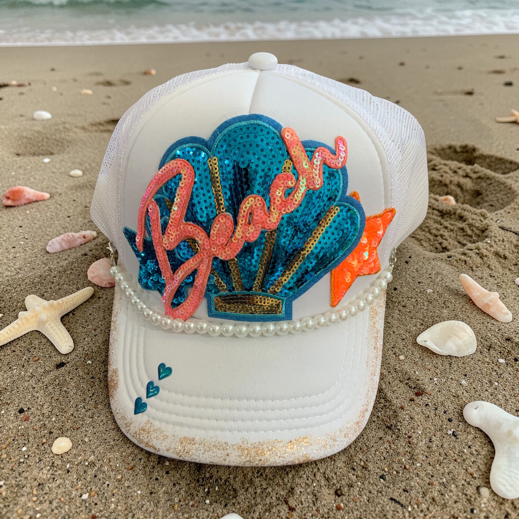Sequin Beach Babe Hat