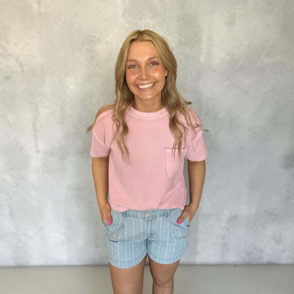 Sweet Summer Tee-Pink