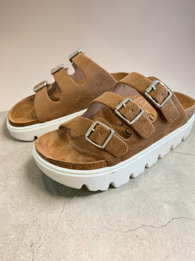 Plaza Sandals- Tan