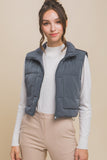 Cropped Puffer Vest