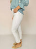 Rachel High Rise Mom Crisp White Jeans