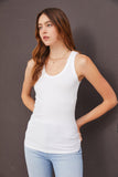 Ribbed Scoop Neck Tank