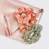 Holiday Satin Pillowcase & Scrunchie 4pc Gift Set