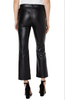 Hannah Faux Leather Cropped Flare