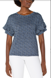 1/2 Sleeve Drop Shoulder w/ Ruffles