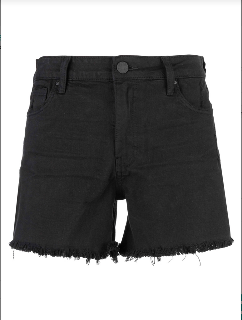 Jane High Rise Long Short (Frayed Hem)