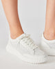 Shock White Leather Sneaker