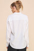 Long Sleeve Textured Button Front Top