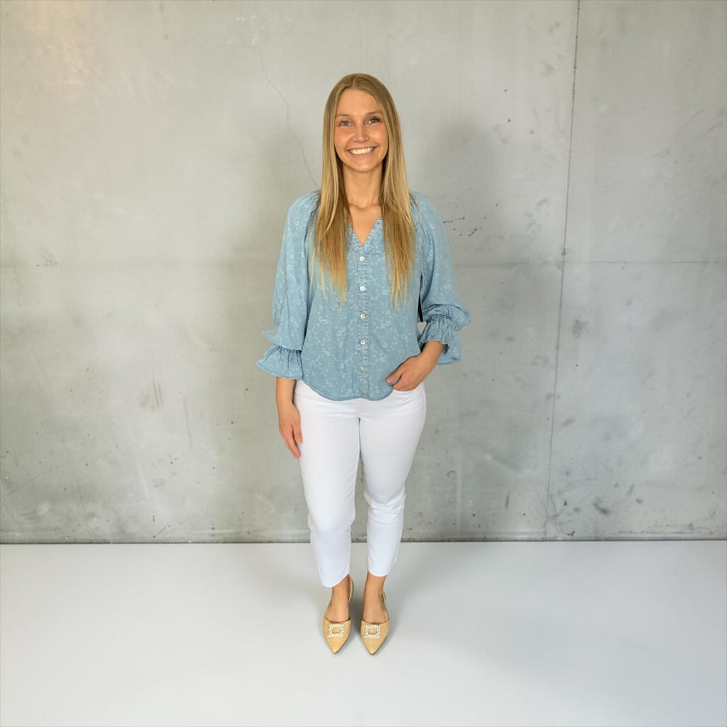 Rachel High Rise Mom Crisp White Jeans