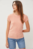 Classic Ribbed Crewneck T-Shirt