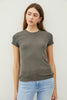 Classic Ribbed Crewneck T-Shirt