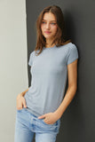Classic Ribbed Crewneck T-Shirt