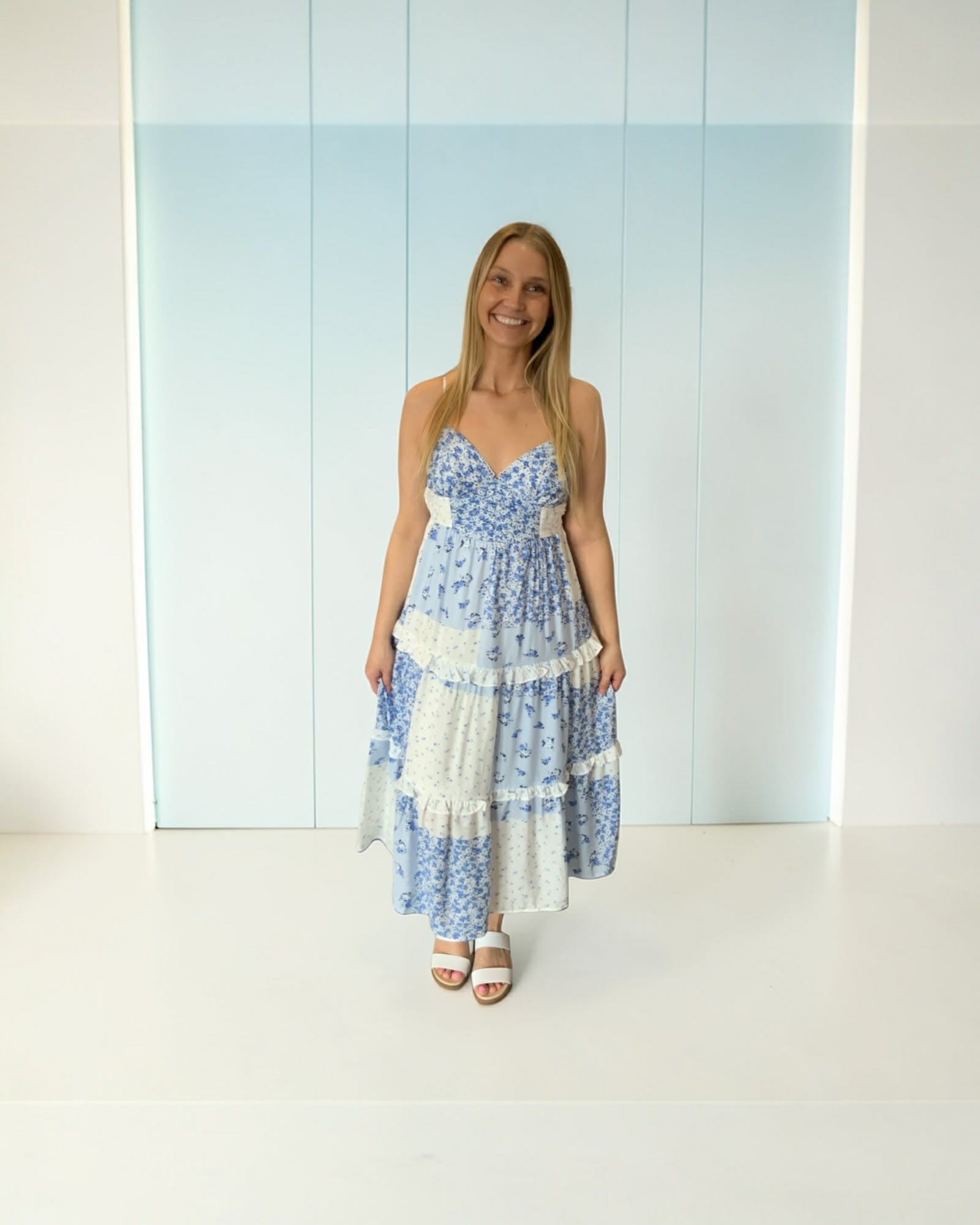 Blue Cottagecore Dress – Classy & Sassy Boutique