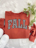 Fall Checkered Sweatshirt