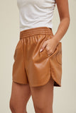 Faux Leather Shorts