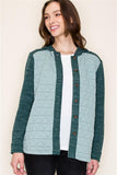 Quilted Contrast Shacket