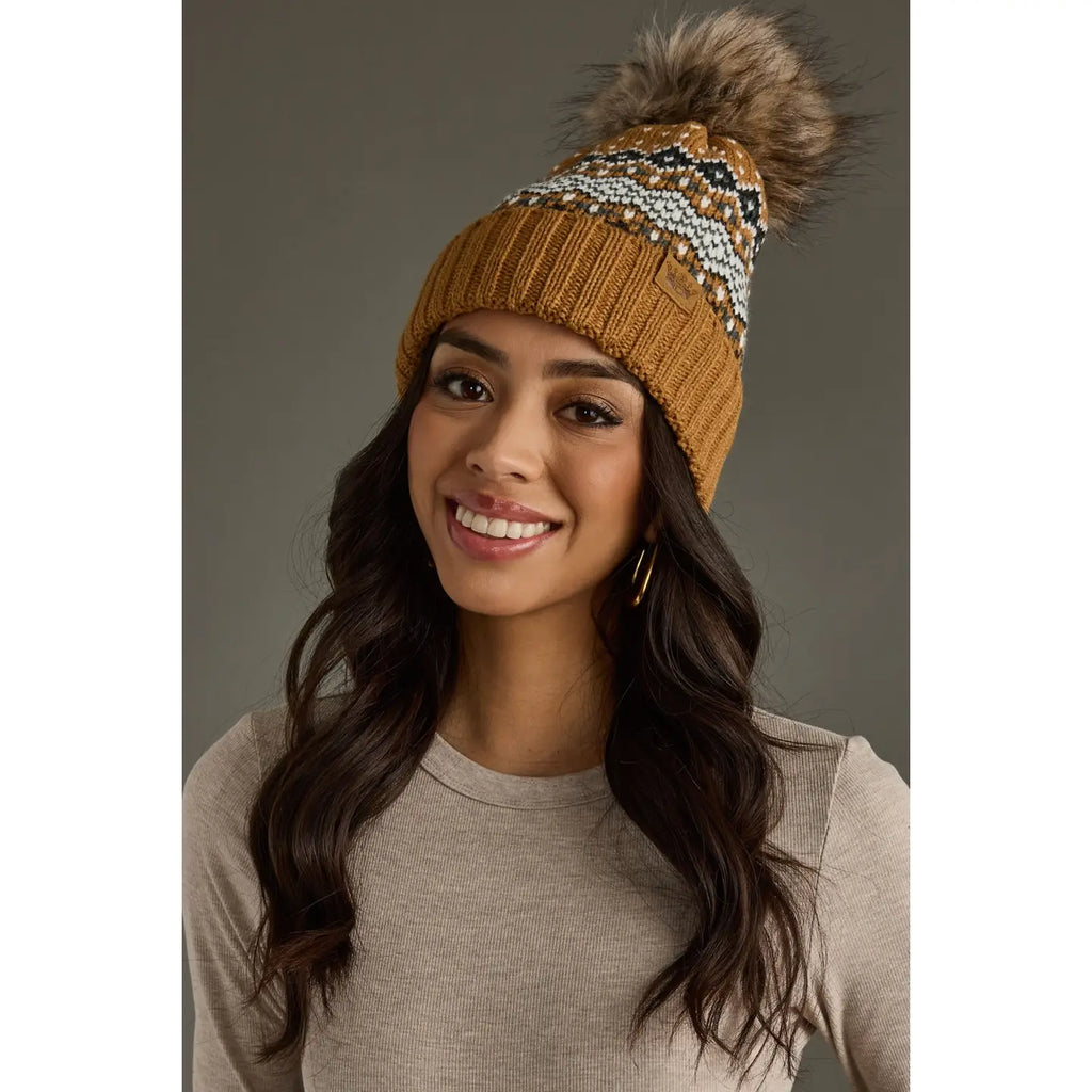 Winter Trails Pom Beanie