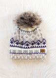 Frosted Peak Pom Hat