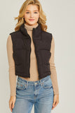 Cropped Puffer Vest