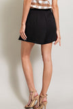 Back To School Pleated Skort, Black