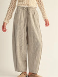 Everyday Striped Barrel Pants