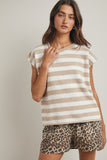 Calm & Cozy Stripe Top