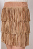 Show Me Off Faux Suede Skirt, Camel