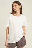 Sydney Slub Cotton T-Shirt, White