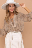 Be Fierce Print Chiffon Blouse