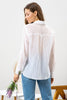 Social Hour Sheer Button Down