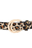 Animal Print Faux Leather Belt