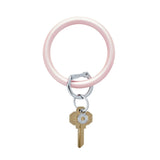 Rosé Pearlized-Silicone Big O® Key Ring